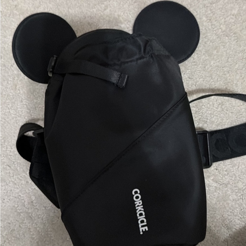 Corkcicle Black Mickey Mouse Crossbody